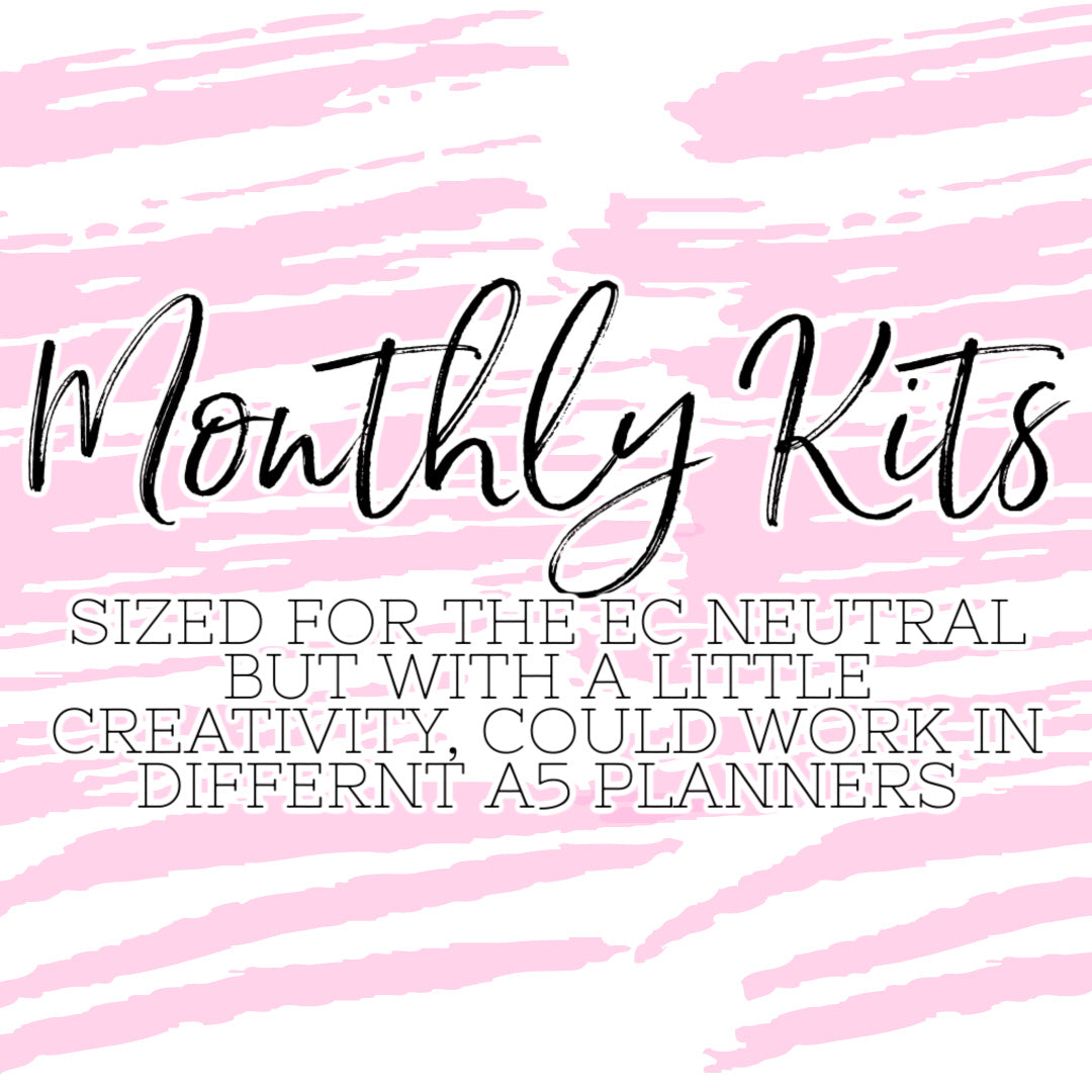 Flower and Garden Monthly Kit for EC Planner - Pick ANY Month