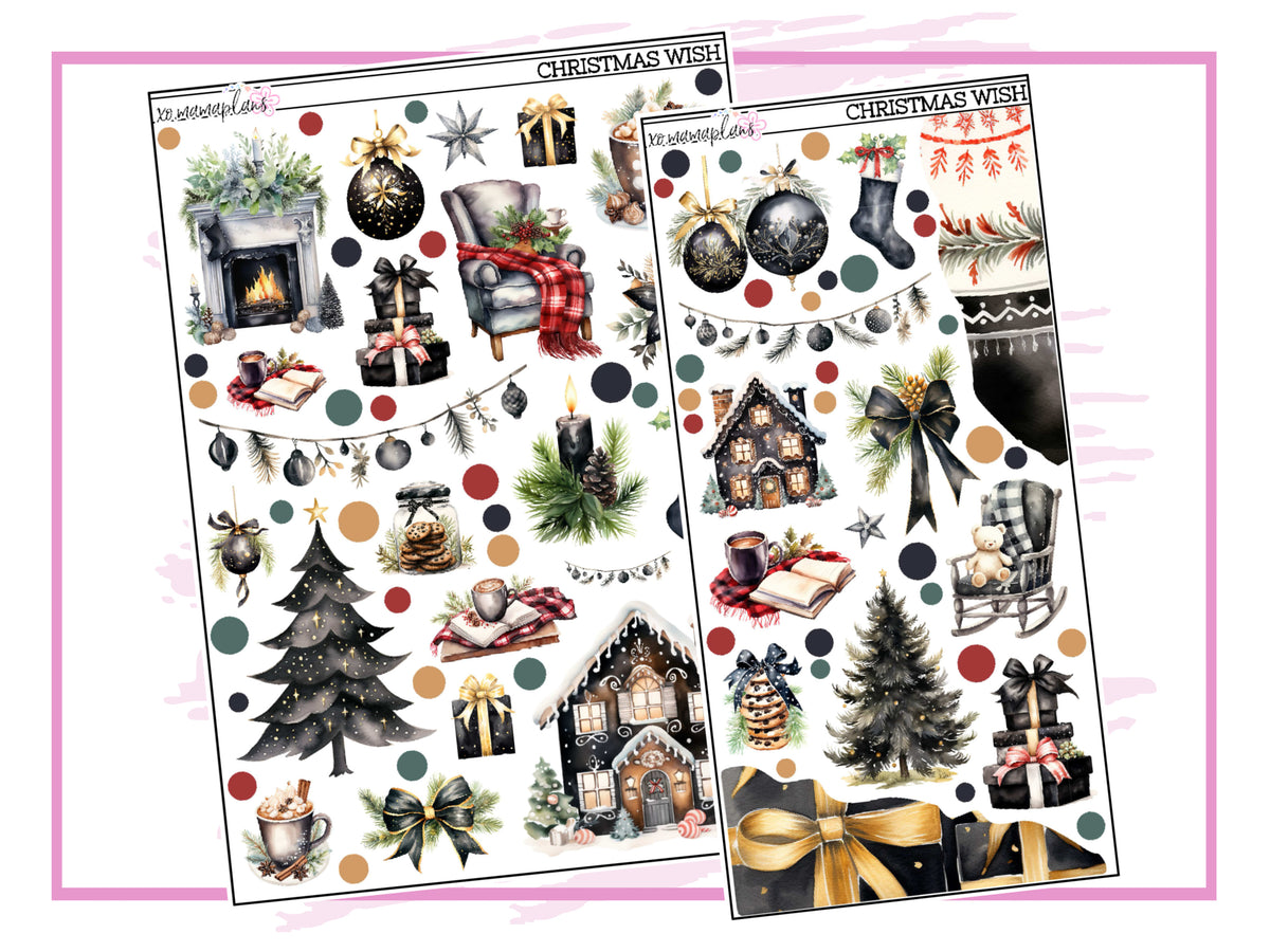 Christmas Wish Deco Stickers xoMamaPlans
