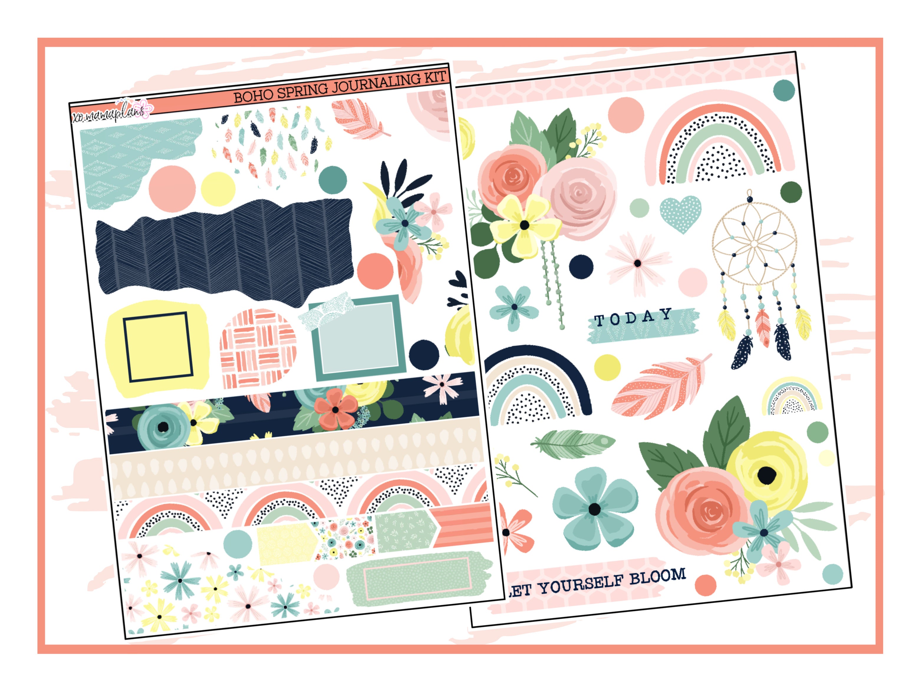 Spring Vibes Deco Stickers – xoMamaPlans