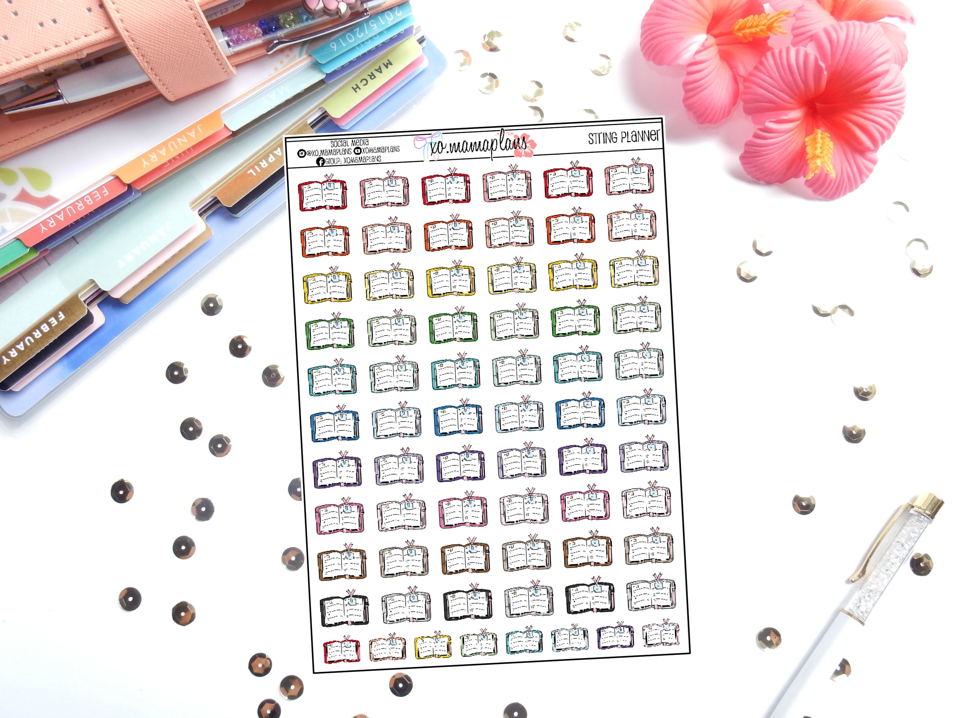 String Planner Stickers – xoMamaPlans